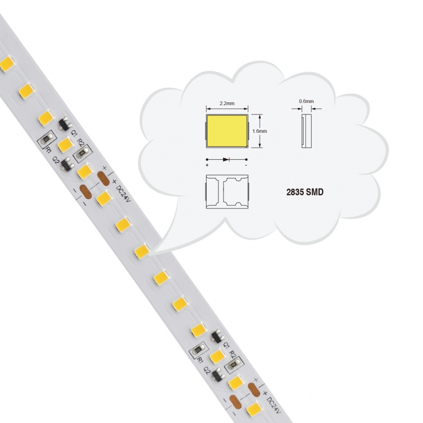 2835 128LEDs 190lm/w led strip-5