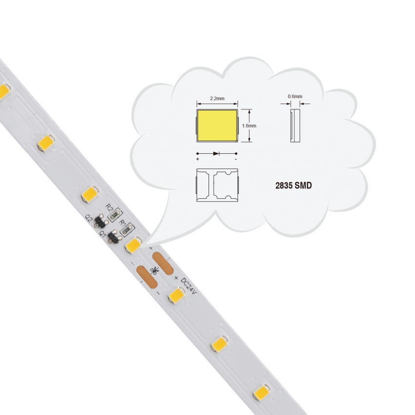 2835 64LEDs 190lm/w led strip-5