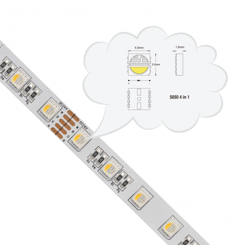 5050 RGBW 4IN1 60LEDs-5