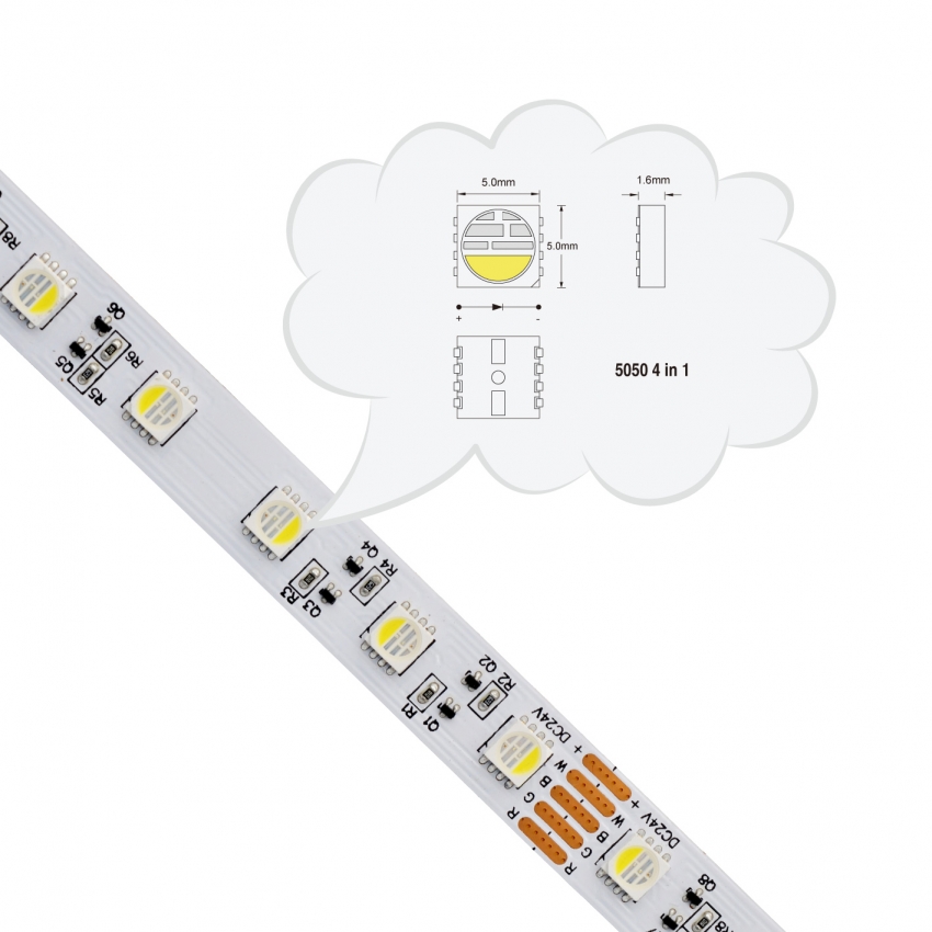 15m Constant Current RGBW LED Strip-4