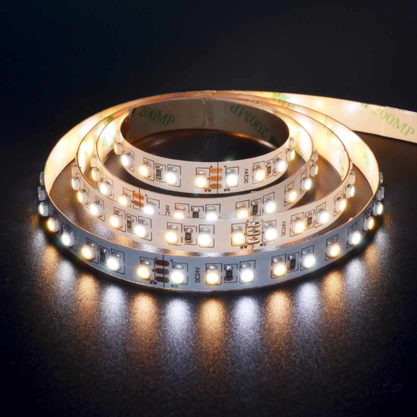 3528 120Leds/m WW+PW dual white led strip-2