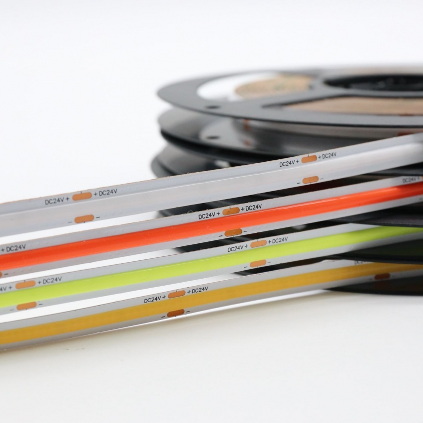 512chips COB LED Strip DC24V 10W 1100lm 8mm PCB-1