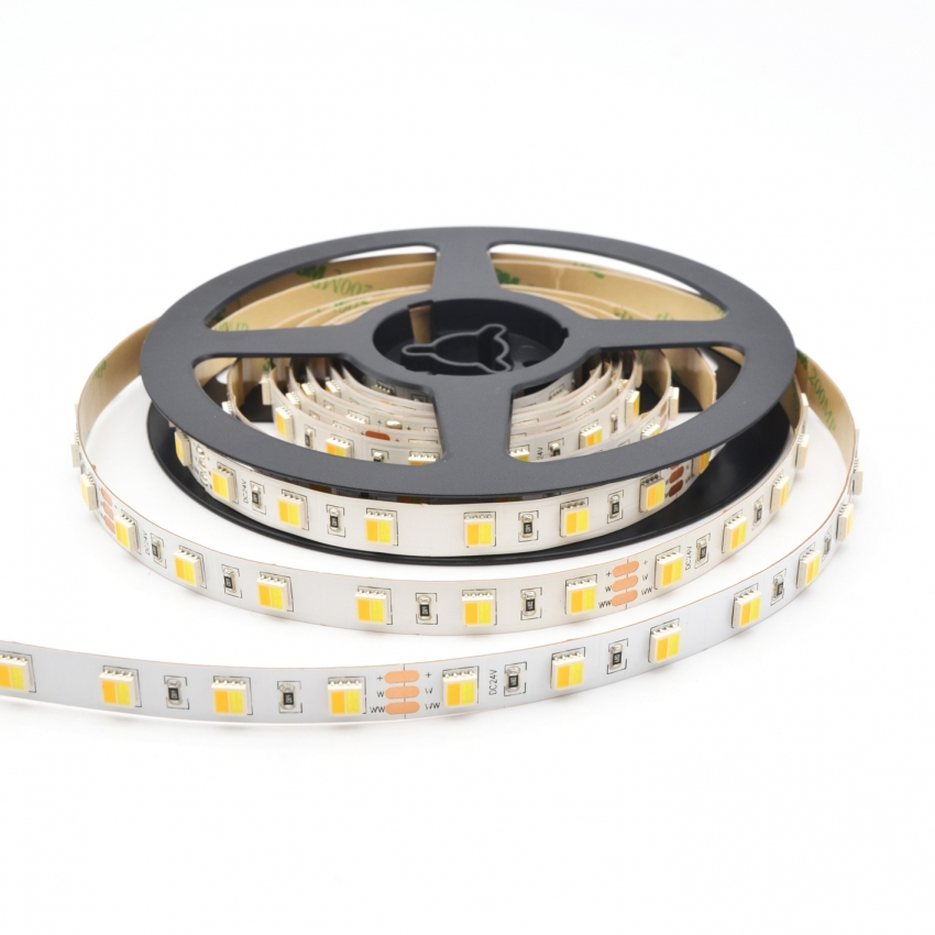 5050 2in1 Tunable White LED Strip 60Leds/m-5