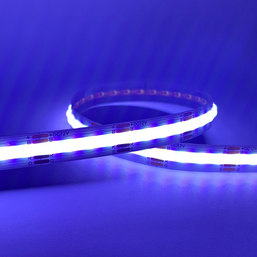 Dotless seamless COB RGB LED Strip 480Leds per meter 15W-1